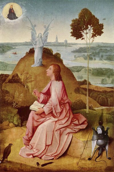 Heiliger Johannes der Evangelist auf Patmos von Hieronymus Bosch